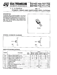 Datasheet BD705 manufacturer STMicroelectronics