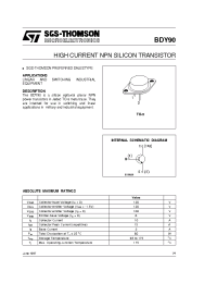 Datasheet BDY90 manufacturer STMicroelectronics