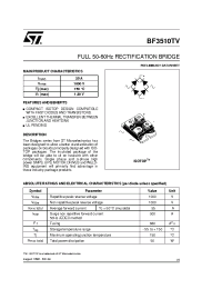 Datasheet BF3510TV manufacturer STMicroelectronics