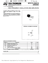 Datasheet BFX73 manufacturer STMicroelectronics