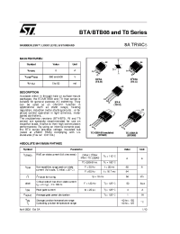Datasheet BTA08-600SWRG manufacturer STMicroelectronics