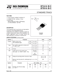Datasheet BTA10-700B manufacturer STMicroelectronics