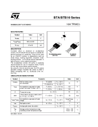 Datasheet BTA10-700C manufacturer STMicroelectronics