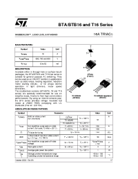 Datasheet BTA16-400BW manufacturer STMicroelectronics