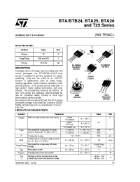 Datasheet BTA24-600BWRG manufacturer STMicroelectronics