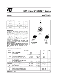 Datasheet BTA40-700A manufacturer STMicroelectronics