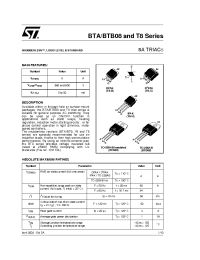 Datasheet BTB08-700TWRG manufacturer STMicroelectronics
