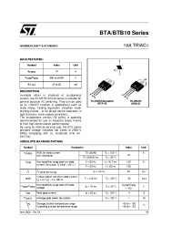 Datasheet BTB10-600CW manufacturer STMicroelectronics