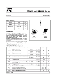 Datasheet BTW69-1200 manufacturer STMicroelectronics