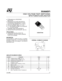 Datasheet BU808 manufacturer STMicroelectronics
