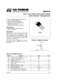 Datasheet BUF410 manufacturer STMicroelectronics