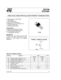 Datasheet BUV46 manufacturer STMicroelectronics