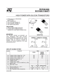 Datasheet BUV48AFI производства STMicroelectronics