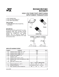 Datasheet BUX48C manufacturer STMicroelectronics