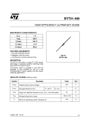 Datasheet BYT01 manufacturer STMicroelectronics