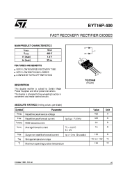 Datasheet BYT16P manufacturer STMicroelectronics