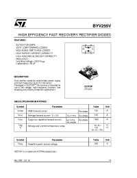Datasheet BYV255V manufacturer STMicroelectronics
