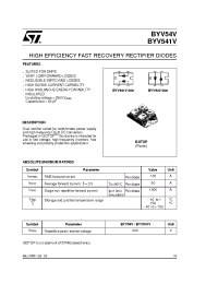 Datasheet BYV541V manufacturer STMicroelectronics