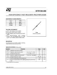 Datasheet BYW100 manufacturer STMicroelectronics