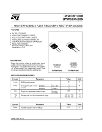 Datasheet BYW81 manufacturer STMicroelectronics