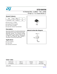 Datasheet D16NF06 manufacturer STMicroelectronics