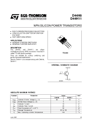 Datasheet D44H11 manufacturer STMicroelectronics