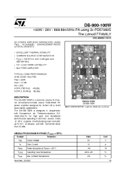 Datasheet DB-900-100W manufacturer STMicroelectronics