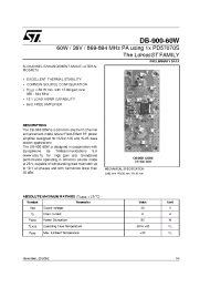 Datasheet DB-900-60W manufacturer STMicroelectronics