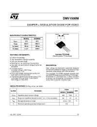 Datasheet DMV1500 производства STMicroelectronics