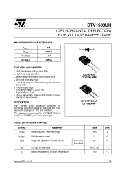 Datasheet DTV1500UHFP manufacturer STMicroelectronics
