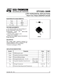 Datasheet DTV32G-1500B производства STMicroelectronics