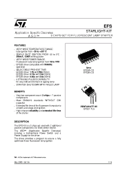 Datasheet EFS2A manufacturer STMicroelectronics