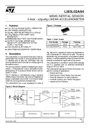 Datasheet E-LIS3L02AS4 manufacturer STMicroelectronics