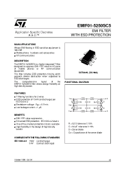 Datasheet EMIF01-5250SC5 manufacturer STMicroelectronics