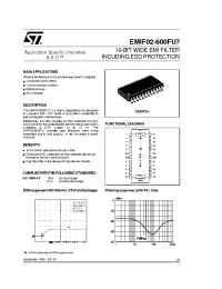 Datasheet EMIF02-600FU7 manufacturer STMicroelectronics