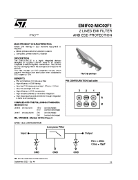 Datasheet EMIF02-MIC02 manufacturer STMicroelectronics
