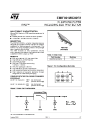 Datasheet EMIF02-MIC03F2 manufacturer STMicroelectronics