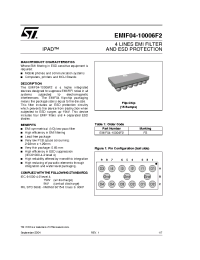 Datasheet EMIF04-10006XF manufacturer STMicroelectronics