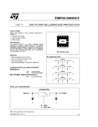 Datasheet EMIF04-2005 manufacturer STMicroelectronics