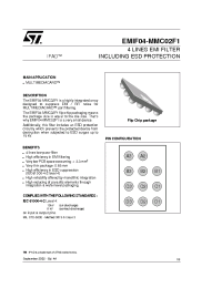 Datasheet EMIF04-MMC02F1 manufacturer STMicroelectronics
