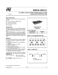 Datasheet EMIF06-VID01F2 manufacturer STMicroelectronics