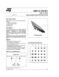 Datasheet EMIF10-1K010F1 manufacturer STMicroelectronics