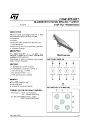 Datasheet ESDA14V2-4BF manufacturer STMicroelectronics
