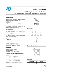 Datasheet ESDA14V2-4BF3 manufacturer STMicroelectronics