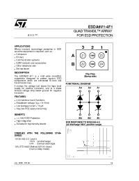 Datasheet ESDA6V1-4F manufacturer STMicroelectronics