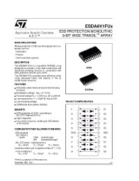 Datasheet ESDA6V1FU6 manufacturer STMicroelectronics
