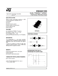 Datasheet ESDA6V1W5 manufacturer STMicroelectronics