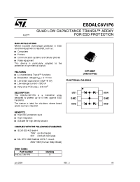 Datasheet ESDALC6V1P6 manufacturer STMicroelectronics