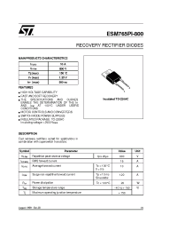 Datasheet ESM765PI-800 manufacturer STMicroelectronics