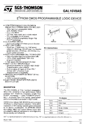 Datasheet GAL16V8AS-20HB3 manufacturer STMicroelectronics